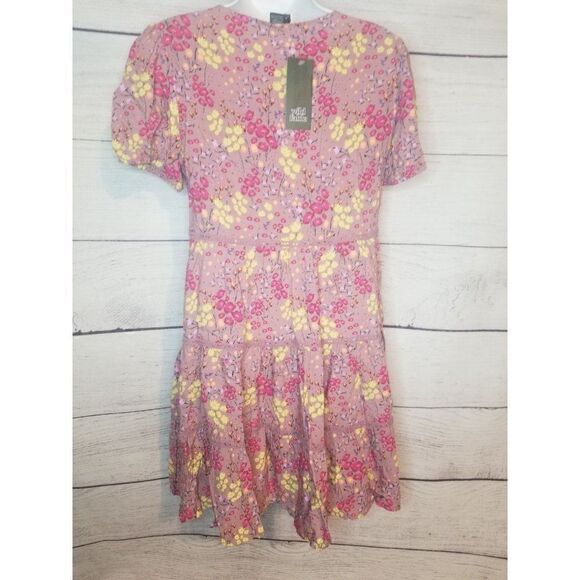 Women's Floral Babydoll Dress XS - Picture 6 of 7
